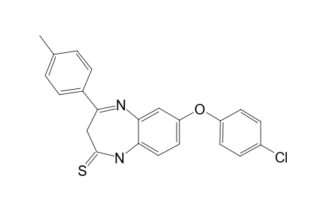 2,3-DIHYDRO-4-(PARA-METHYLPHENYL)-7-(PARA-CHLOROPHENOXY)-(1H)-1,5-BENZODIAZEPINE-2-THIONE