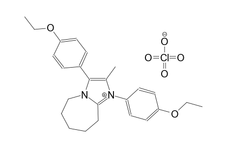 1,3-bis(4-ethoxyphenyl)-2-methyl-6,7,8,9-tetrahydro-5H-imidazo[1,2-a]azepin-1-ium perchlorate