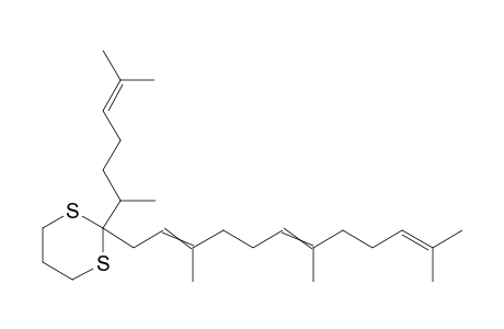 2-(1,5-Dimethylhex-4-enyl)-2-(3,7,11-trimethyldodeca-2,6,10-trienyl)-1,3-dithiane
