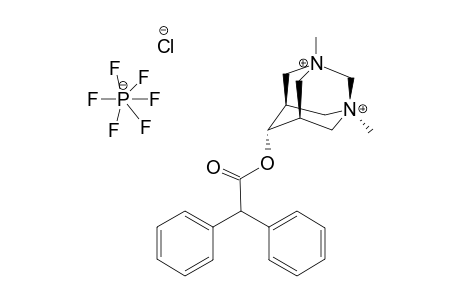 1,3-DIMETHYL-6-DIPHENYLACETOXY-1,3-DIAZONIATRICYClO-[3.3.1.1-(3.7)]-DECANE-1-CHLORIDE-3-HEXAFLUOROPHOSPHATE
