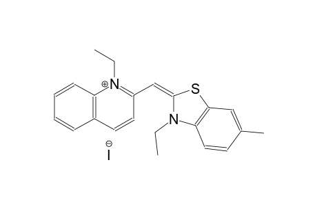 quinolinium, 1-ethyl-2-[(E)-(3-ethyl-6-methyl-2(3H)-benzothiazolylidene)methyl]-, iodide