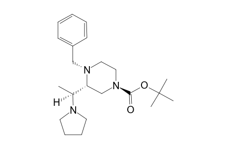 (+)-TERT.-BUTYL-(R)-4-BENZYL-3-[(S)-1-(PYRROLIDIN-1-YL)-ETHYL]-PIPERAZINE-1-CARBOXYLATE