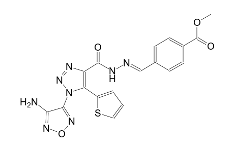 methyl 4-[(E)-({[1-(4-amino-1,2,5-oxadiazol-3-yl)-5-(2-thienyl)-1H-1,2,3-triazol-4-yl]carbonyl}hydrazono)methyl]benzoate