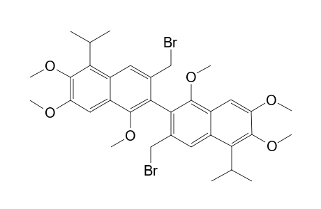 1,1',6,6',7,7'-Hexamethoxy-5,5'-diisopropyl-3,3'-bis(bromomethyl)-2,2'-binathalene
