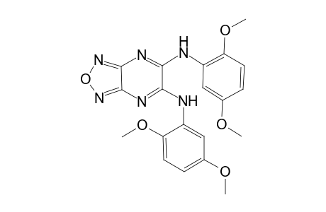 5-N,6-N-bis(2,5-dimethoxyphenyl)-[1,2,5]oxadiazolo[3,4-b]pyrazine-5,6-diamine