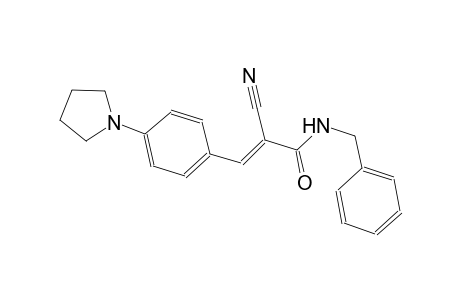 (2E)-N-benzyl-2-cyano-3-[4-(1-pyrrolidinyl)phenyl]-2-propenamide
