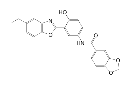 1,3-benzodioxole-5-carboxamide, N-[3-(5-ethyl-2-benzoxazolyl)-4-hydroxyphenyl]-