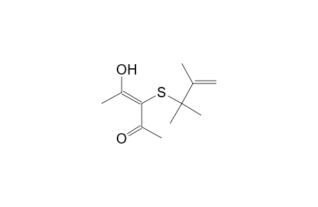 2-Hydroxy-3[[(2,3-dimethyl)but-3-en-2-yl]thio]pent-2-en-4-one