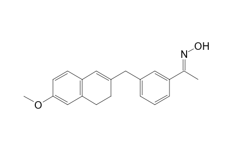 (NE)-N-[1-[3-[(6-methoxy-3,4-dihydronaphthalen-2-yl)methyl]phenyl]ethylidene]hydroxylamine