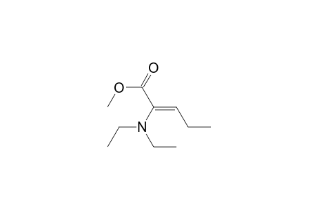 2-Pentenoic acid, 2-(diethylamino)-, methyl ester