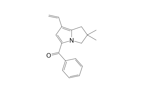 Phenyl-(6,6-dimethyl-1-vinyl-6,7-dihydro-5H-pyrrolizin-3-yl)methanone