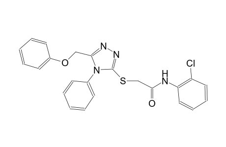 N-(2-chlorophenyl)-2-{[5-(phenoxymethyl)-4-phenyl-4H-1,2,4-triazol-3-yl]sulfanyl}acetamide