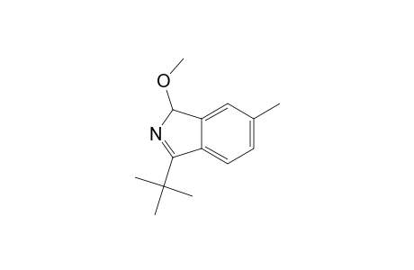 3-(1,1-Dimethylethyl)-1-methoxy-6-methyl-1H-isoindole