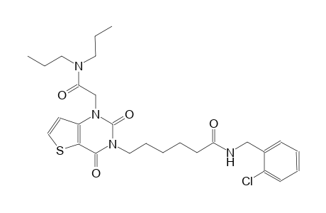 N-(2-chlorobenzyl)-6-(1-[2-(dipropylamino)-2-oxoethyl]-2,4-dioxo-1,4-dihydrothieno[3,2-d]pyrimidin-3(2H)-yl)hexanamide
