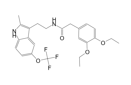 benzeneacetamide, 3,4-diethoxy-N-[2-[2-methyl-5-(trifluoromethoxy)-1H-indol-3-yl]ethyl]-