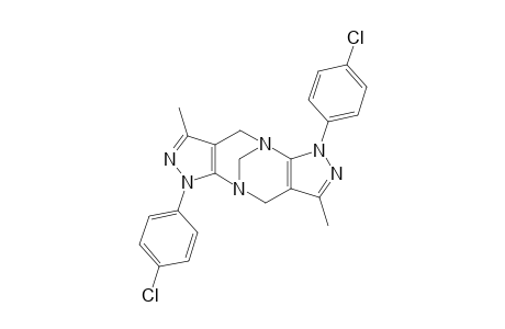 5,12-Dimethyl-3,10-bis(p-chlorophenyl)-1,3,4,8,10,11-hexaazatetracyclo[6.6.1.0(2,6).0(9,13)]pentadeca-2(6),4,9(13),11-tetraene