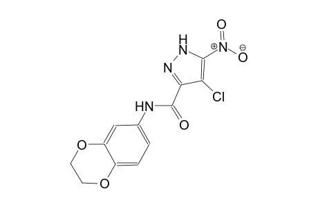 4-chloro-N-(2,3-dihydro-1,4-benzodioxin-6-yl)-5-nitro-1H-pyrazole-3-carboxamide