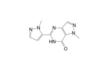 1-methyl-5-(1-methyl-1H-pyrazol-5-yl)-1,6-dihydro-7H-pyrazolo[4,3-d]pyrimidin-7-one