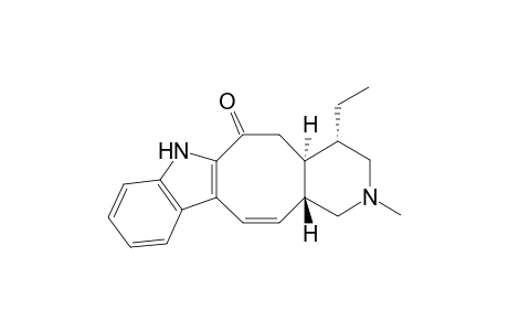 6H-Pyrido[3',4':5,6]cyclooct[1,2-b]indol-6-one, 4-ethyl-1,2,3,4,4a,5,7,13a-octahydro-2-methyl-, [4S-(4.alpha.,4a.alpha.,13a.beta.)]-