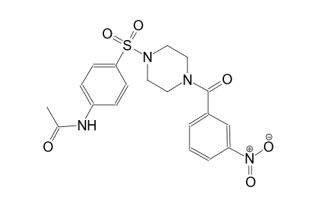 acetamide, N-[4-[[4-(3-nitrobenzoyl)-1-piperazinyl]sulfonyl]phenyl]-