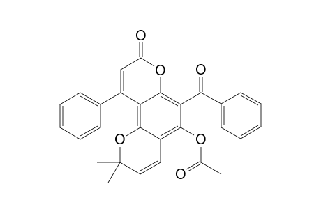 (6-benzoyl-2,2-dimethyl-8-oxo-10-phenyl-pyrano[2,3-f]chromen-5-yl) acetate