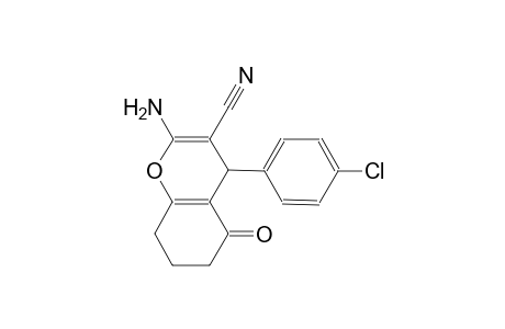 2-amino-4-(4-chlorophenyl)-5-oxo-5,6,7,8-tetrahydro-4H-chromene-3-carbonitrile