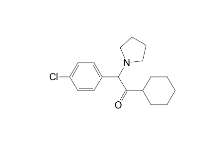Ethanone, 2-(4-chlorophenyl)-1-cyclohexyl-2-(1-pyrrolidinyl)-