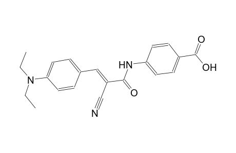 4-({(2E)-2-cyano-3-[4-(diethylamino)phenyl]-2-propenoyl}amino)benzoic acid
