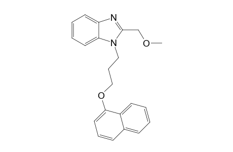 1H-1,3-Benzimidazole, 2-(methoxymethyl)-1-[3-(1-naphthalenyloxy)propyl]-