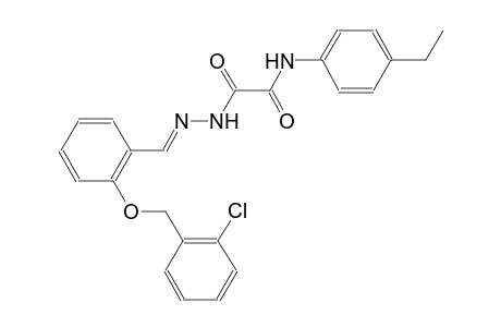 N'-[(E)-[2-(2-chlorobenzyl)oxybenzylidene]amino]-N-(4-ethylphenyl)oxamide