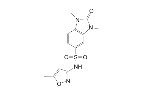 1H-1,3-Benzimidazole-5-sulfonamide, 2,3-dihydro-1,3-dimethyl-N-(5-methyl-3-isoxazolyl)-2-oxo-