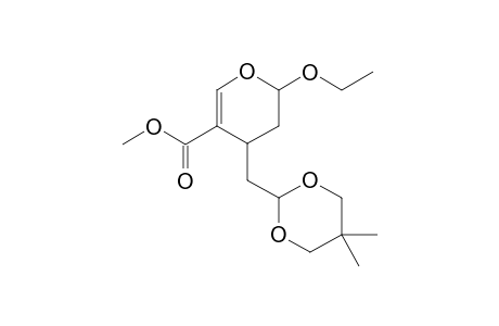 Methyl (2RS,4SR)-4-[(5,5-dimethyl-1,3-dioxan-2-yl)methyl]-2-ethoxy-3,4-dihydro-2H-pyran-5-carboxylate