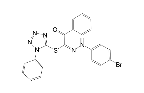 1-phenyl-1H-tetraazol-5-yl (1E)-N-(4-bromophenyl)-2-oxo-2-phenylethanehydrazonothioate
