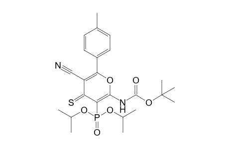 N-[5-cyano-3-di(propan-2-yloxy)phosphoryl-6-(4-methylphenyl)-4-sulfanylidene-2-pyranyl]carbamic acid tert-butyl ester