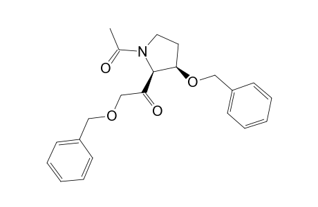 (2S,3R)-1-ACETYL-3-BENZYLOXY-2-(2'-BENZYLOXY-1'-OXOETHYL)-PYRROLIDINE