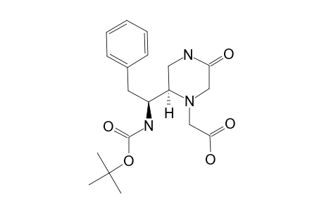 2-[(2R)-[(1S)-[(TERT.-BUTOXYCARBONYL)-AMINO]-2-PHENYL-ETHYL]-5-OXOPIPERAZIN-1-YL]-ACETIC-ACID