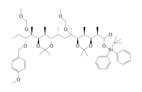 (2R,3S,4S,5R,6R,8R,9S,10S,11R,12R,13R)-3,5:9,11-Bis(isopropylidenedioxy)-1-tert-butyldiphenylsilyloxy-13-(4-methoxybenzyloxy)-6,12-bis(methoxymethoxy)-2,4,6,8,10,12-hexamethylpentadecan-1-ol