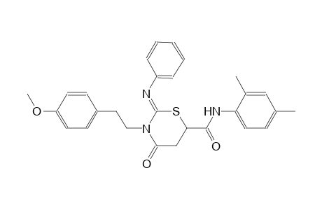 2H-1,3-thiazine-6-carboxamide, N-(2,4-dimethylphenyl)tetrahydro-3-[2-(4-methoxyphenyl)ethyl]-4-oxo-2-(phenylimino)-, (2Z)-