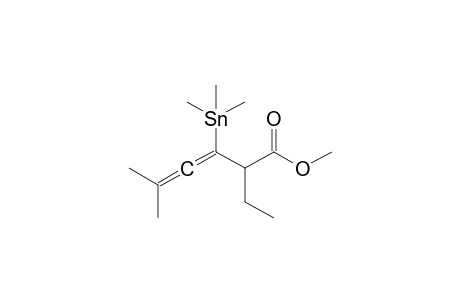 2-ethyl-5-methyl-3-trimethylstannyl-hexa-3,4-dienoic acid methyl ester