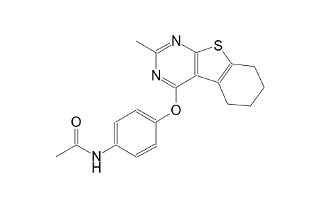 acetamide, N-[4-[(5,6,7,8-tetrahydro-2-methylbenzo[4,5]thieno[2,3-d]pyrimidin-4-yl)oxy]phenyl]-