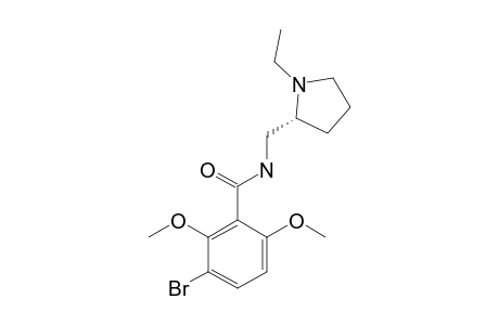 3-bromo-N-[[(2R)-1-ethylpyrrolidin-2-yl]methyl]-2,6-dimethoxybenzamide