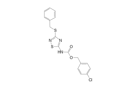 (4-chlorophenyl)methyl N-(3-benzylsulfanyl-1,2,4-thiadiazol-5-yl)carbamate