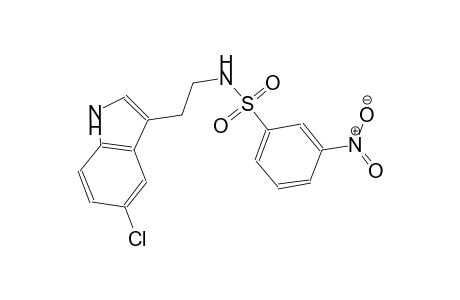N-[2-(5-chloro-1H-indol-3-yl)ethyl]-3-nitrobenzenesulfonamide