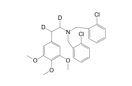 N,N-Bis(2-chlorobenzyl)-3,4,5-trimethoxy-alpha-beta-di-deuterophenethylamine