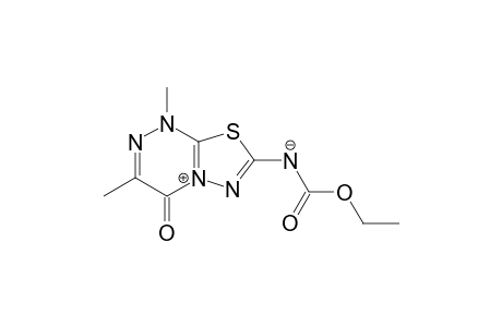 1,3-Dimethyl-4-oxo-[1,3,4]thiadiazolo[2,3-c][1,2,4]triazylium-7-ethoxycarbonyl Aminide