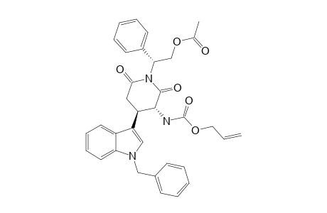 (ALPHA-R,3R*,4R*)-N-(2-ACETOXY-1-PHENYLETHYL)-3ALLYLOXYCARBONYLAMINO-4-(1-BENZYL-3-INDOLYL)-2,6-PIPERIDIONE