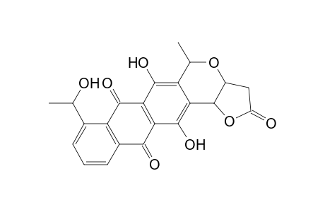 2H-Anthra[2,3-d]furo[3,2-b]pyran-2,7,12-trione, 3,3a,5,13b-tetrahydro-6,13-dihydroxy-8-(1-hydroxyethyl)-5-methyl-