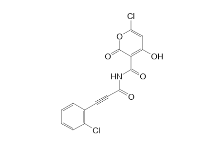 6-Chloro-N-[3-(2-chlorophenyl)prop-2-ynoyl]-4-hydroxy-2-oxo-2H-pyran-3-carboxamide