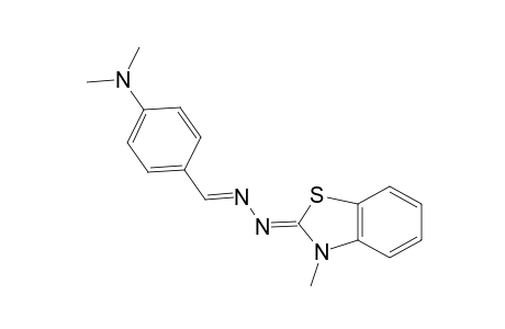Benzaldehyde, 4-(dimethylamino)-, 2-[3-methyl-2(3H)-benzothiazolylidene]hydrazone