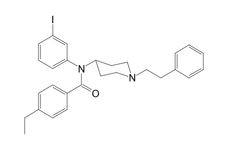 4-Ethyl-N-(3-iodophenyl)-N-[1-(2-phenylethyl)piperidin-4-yl]benzamide